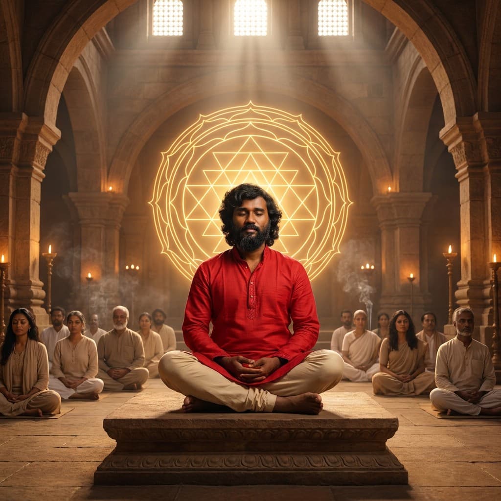 Grand Master Prabodh Achyutha in meditation